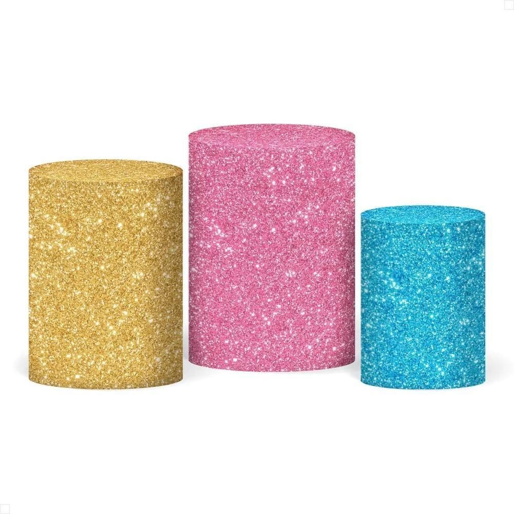 Trio Capas Cilindro Sublimado Glitter Veste Fácil C/E Colori