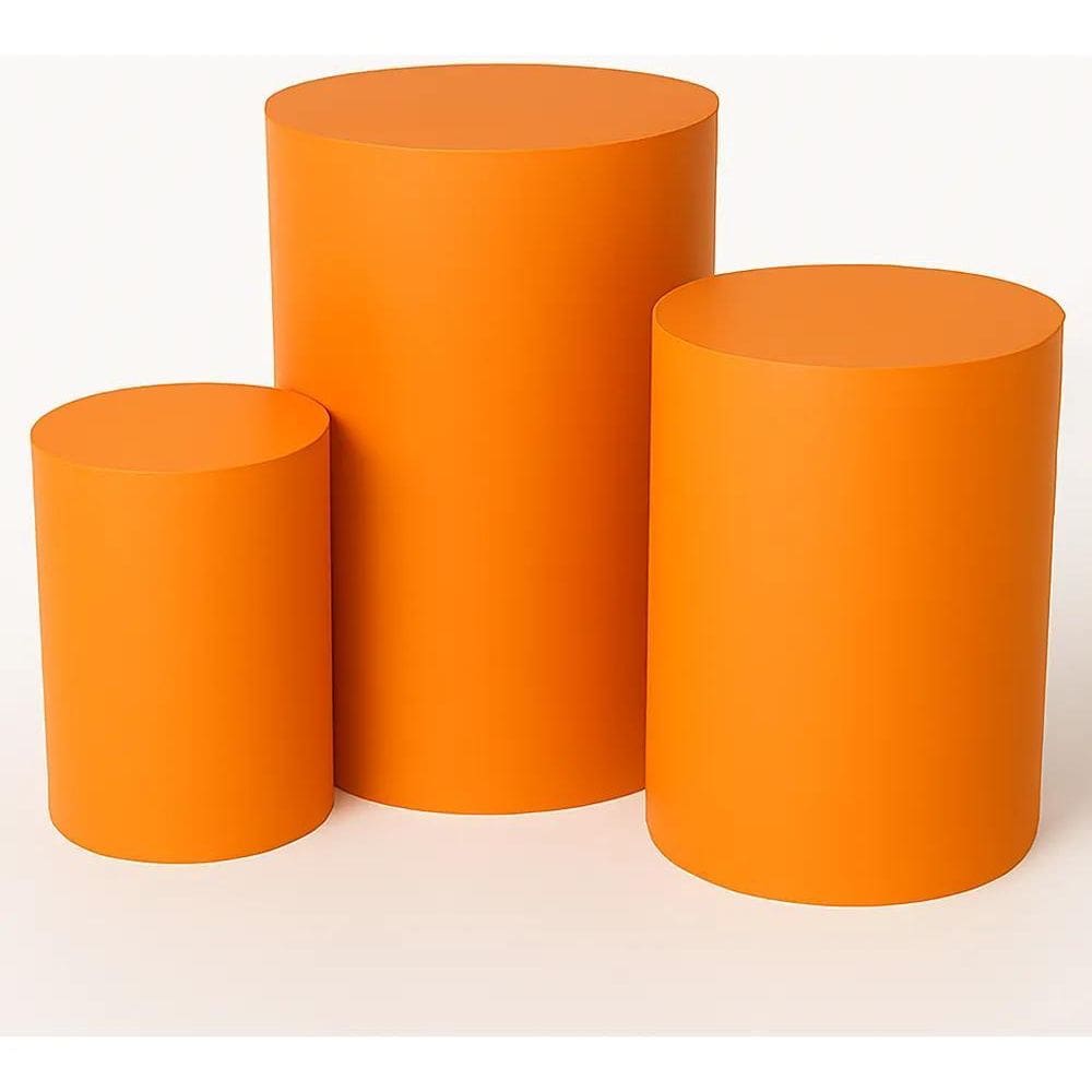 Trio De Capas Para Mesa Cilindros Varias Trio Laranja