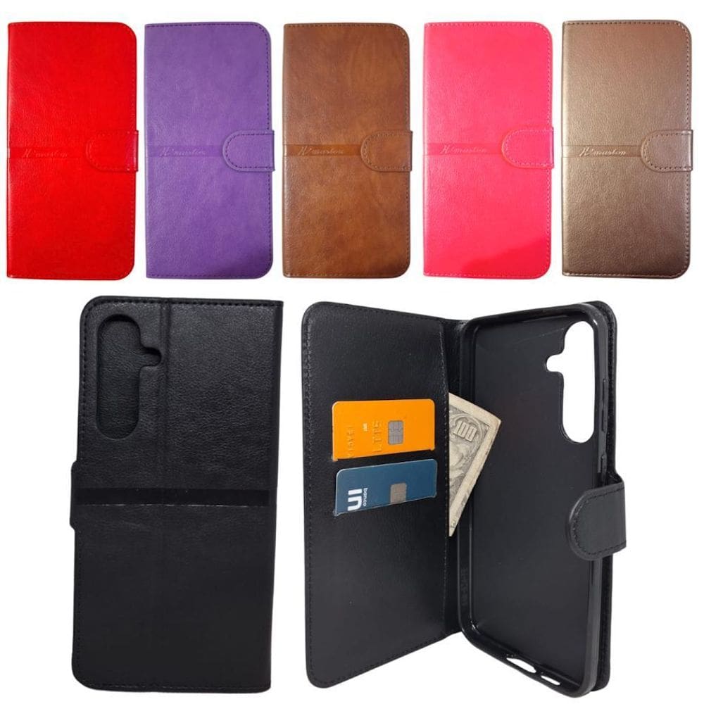 Capa Carteira Para Samsung S24 Fe Tela De 6.7 Capinha Case