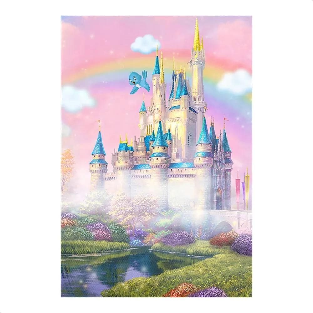 Painel De Festa Retangular Aniversário Su Castelo Princesas