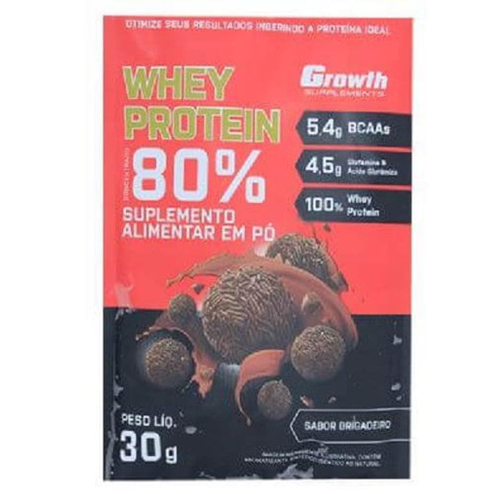 5 Sache Dose Whey Protein Growth Brigadeiro Viagem Dia A Dia