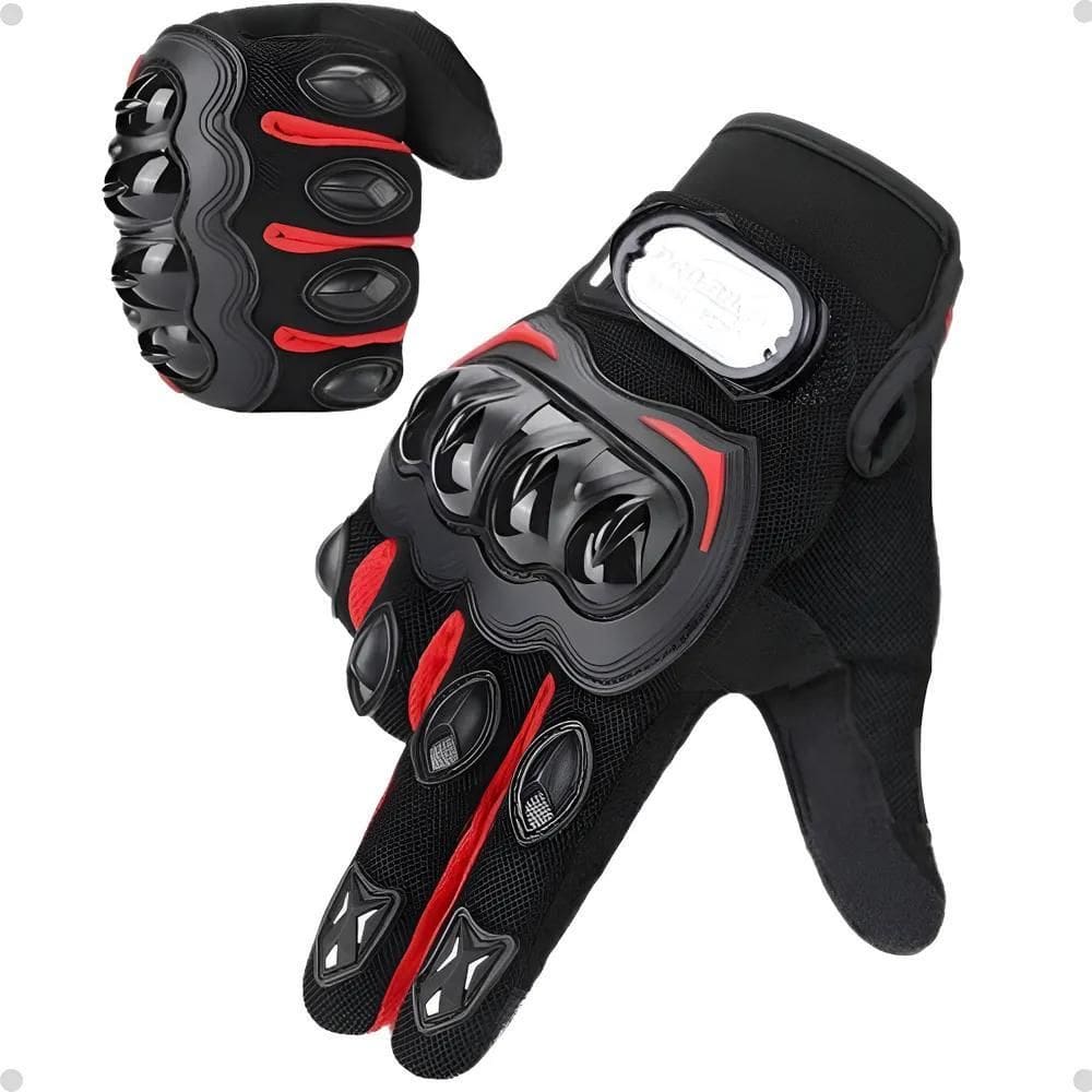 Par Luva Motoqueiro Motociclista Impermeável Pro Preto Único
