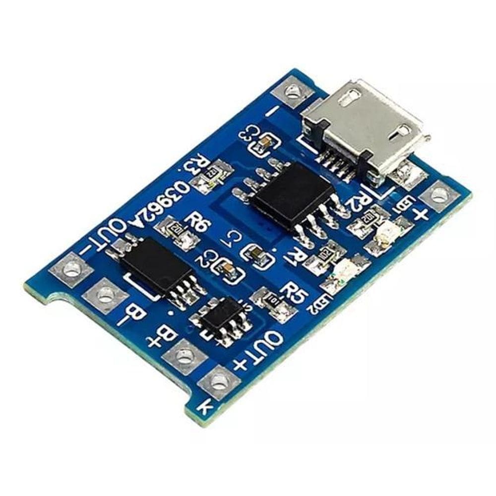 Módulo Carregador Bateria Litio Tp4056 Micro Usb C Proteção