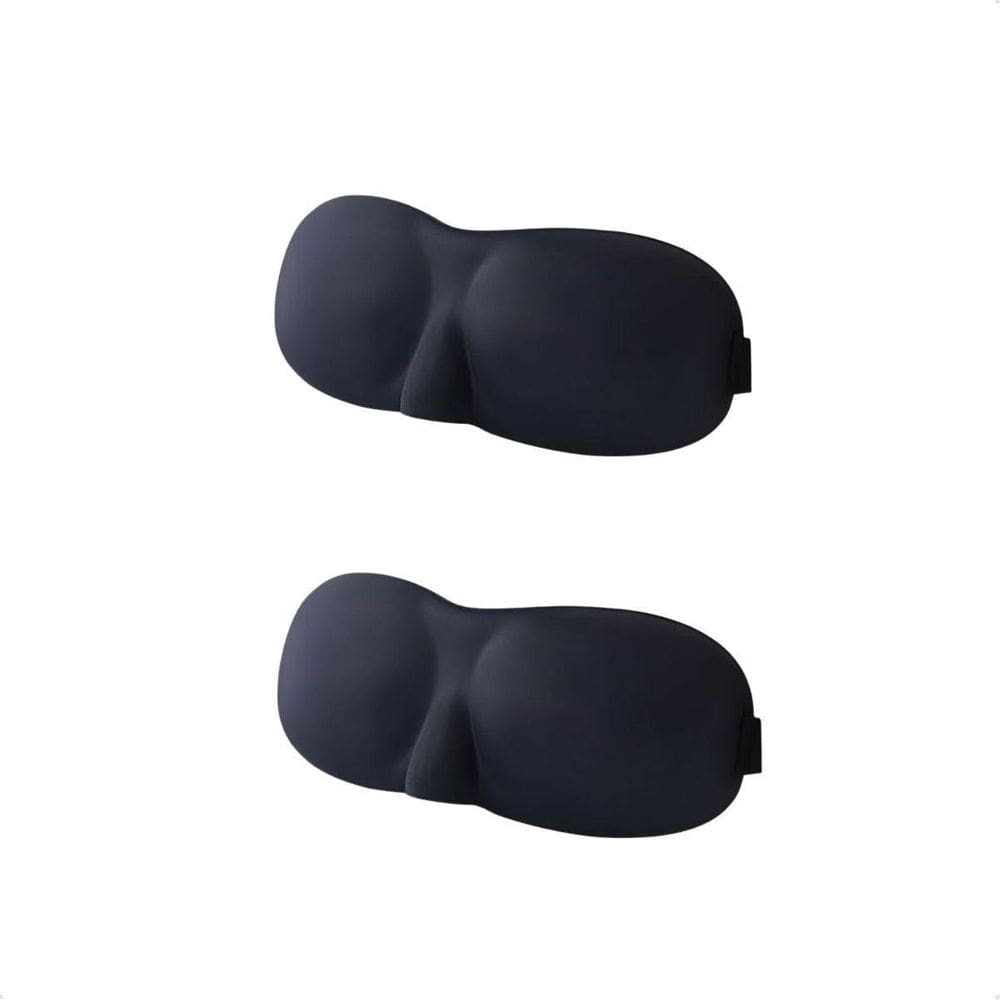 Kit 2 Máscara Para Dormir Tapa Olho Ajustável - Preta
