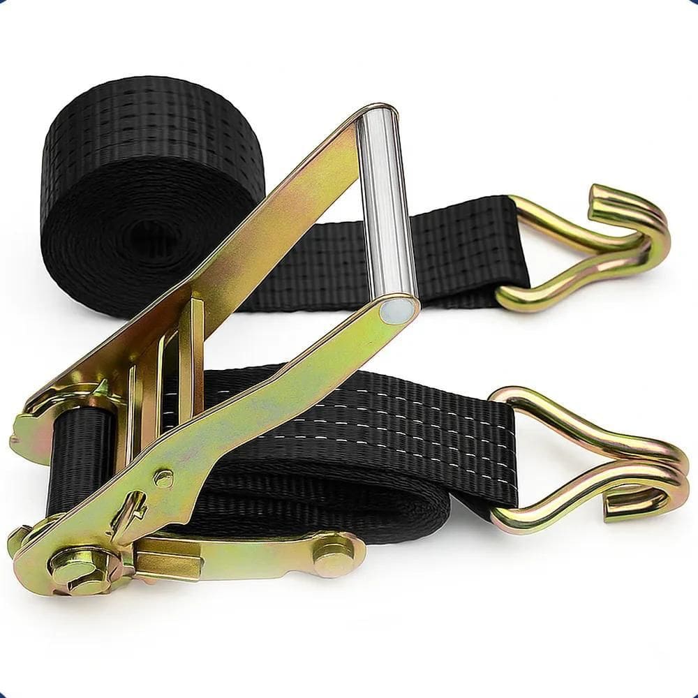 Kit Cinta E Catraca 9M Poliester 3 Ton J Carro/Caminho Preto