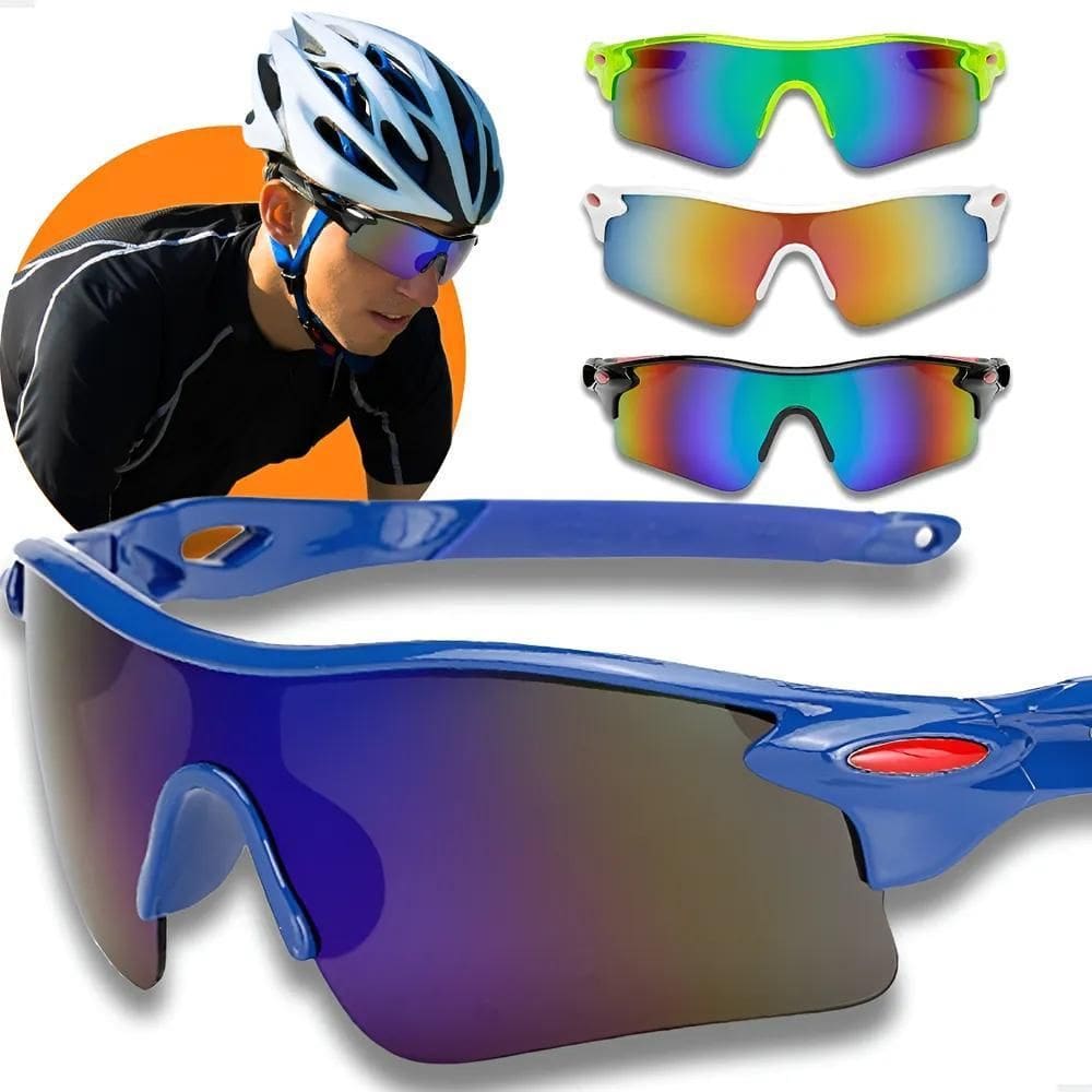 Óculos Esportivo Bike Ciclismo Mtb Speed Proteção Uv Azul