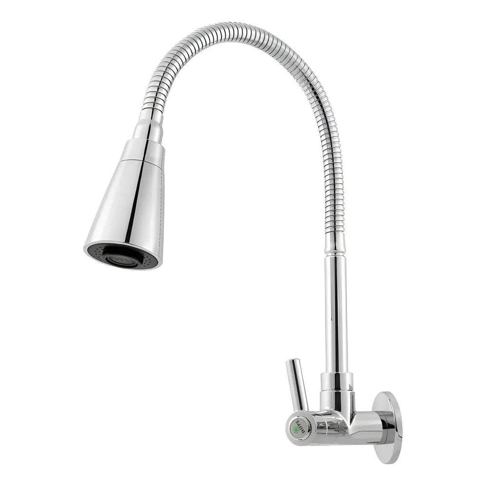 Torneira Gourmet Cozinha Parede Pia Flexível 2 Jatos Abs Pra