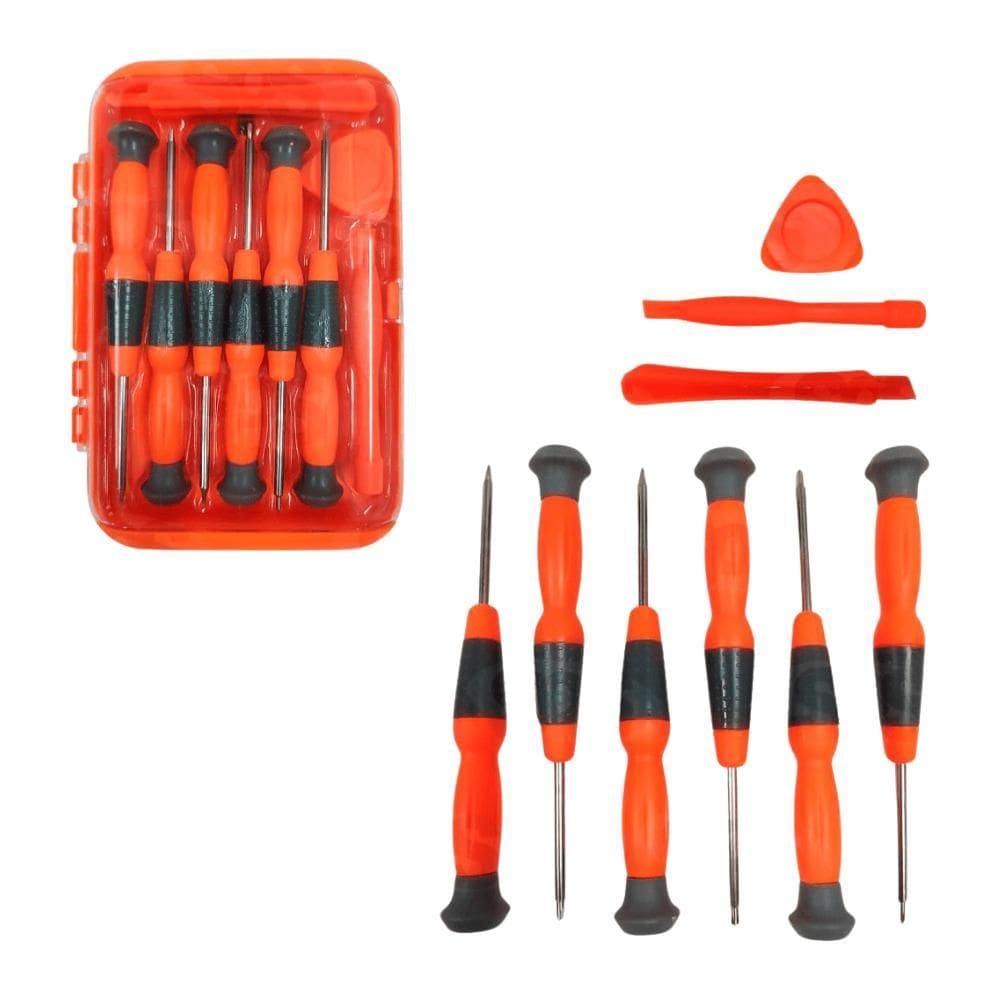 Jogo Chaves De Fenda De Precisão Multiuso 9 Peças Try-Cc09