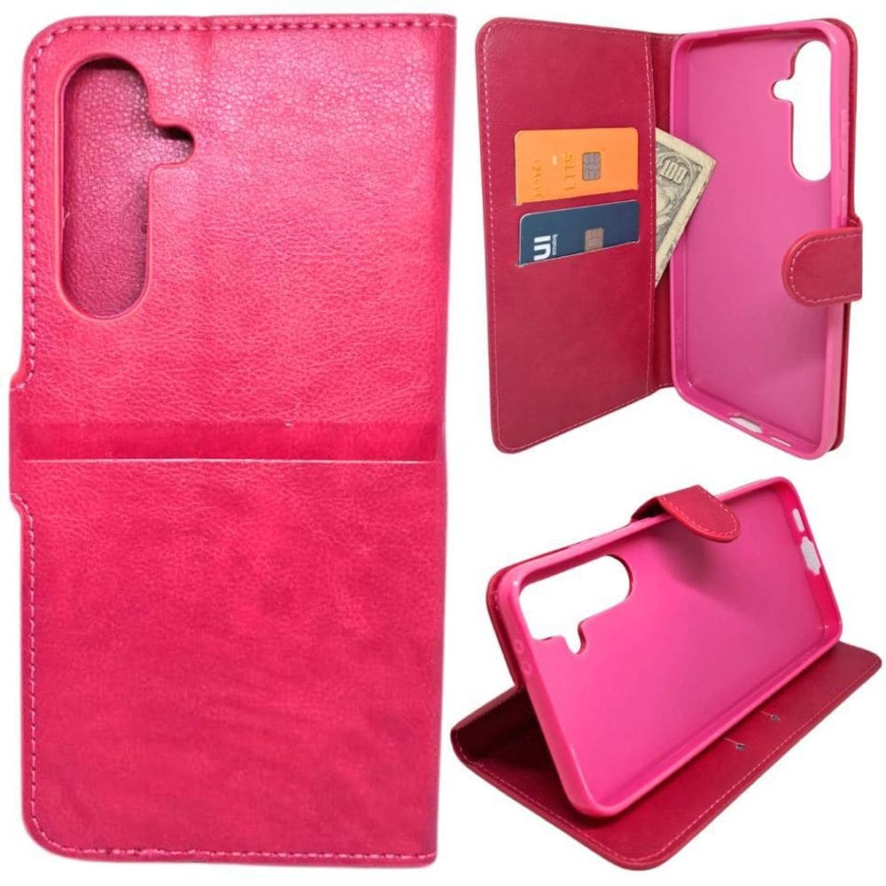 Capa Carteira Para Samsung S24 Fe Tela De 6.7 Capinha Case