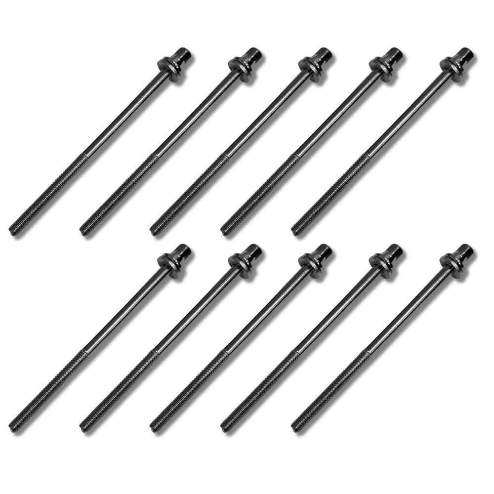 Kit 10 Parafuso Afinação Bateria 90Mm X 5Mm Hbts90 Hard Beat