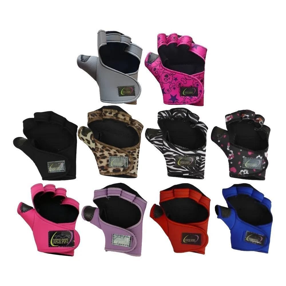 Luva Feminina Com Polegar - Musculação - Fitness - Vermelho