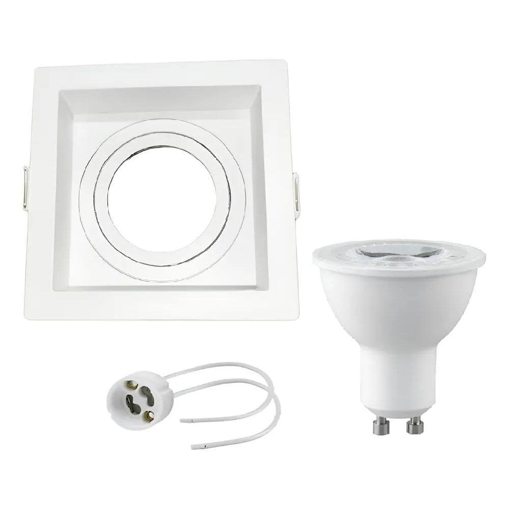 Spot Embutir Dicroica Led Mr16 Recuado G 6500K Luz Branca 6.