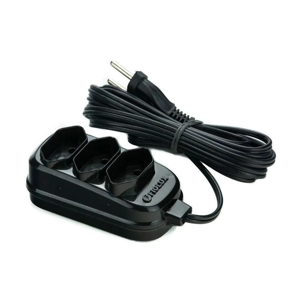 Extensão Elétrica 3 Metros 3 Tomadas 2 X 0,75 Mm 10A Bipolar