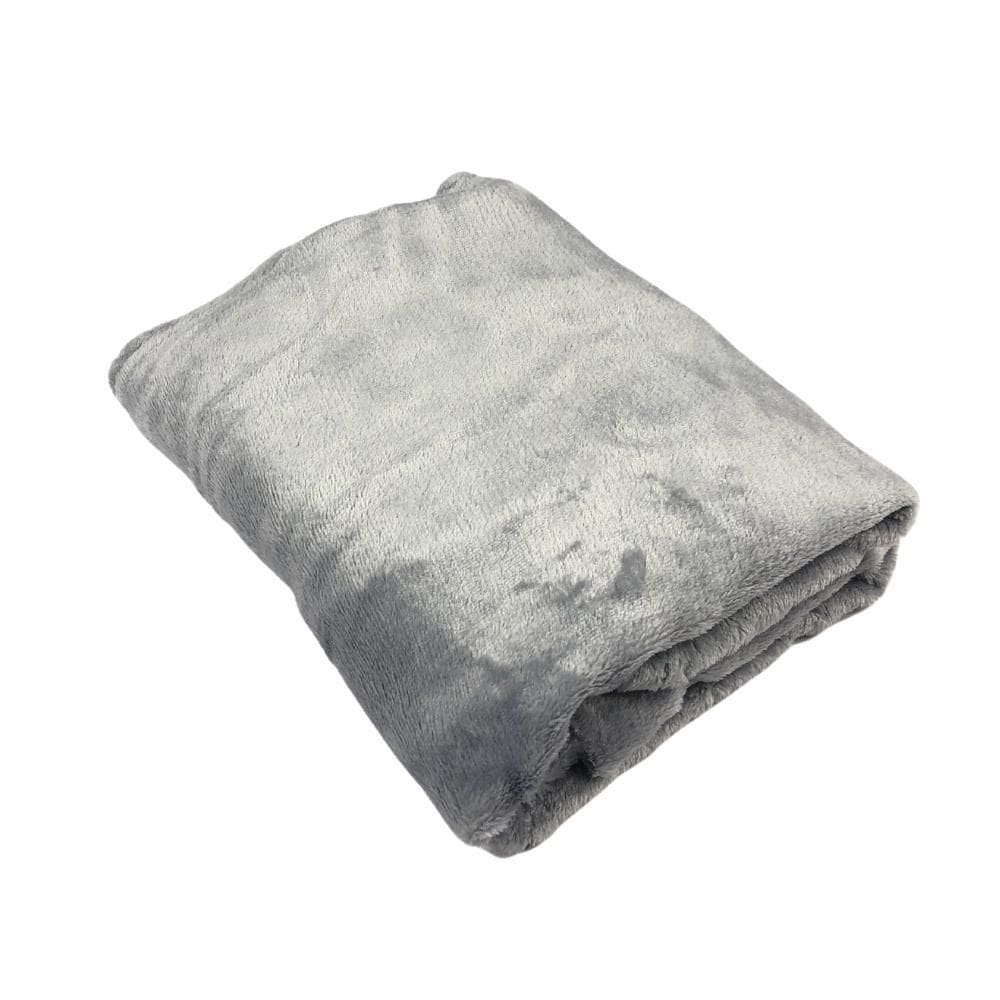 Manta Pet Microfibra 90cm x 1,20m - Cinza - Emcasa Pet