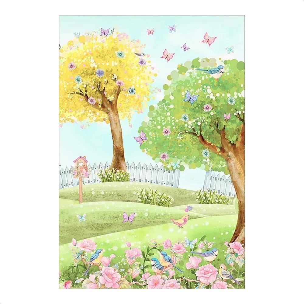 Painel De Festa Retangular Aniversário Sublimado 1,5 Jardim