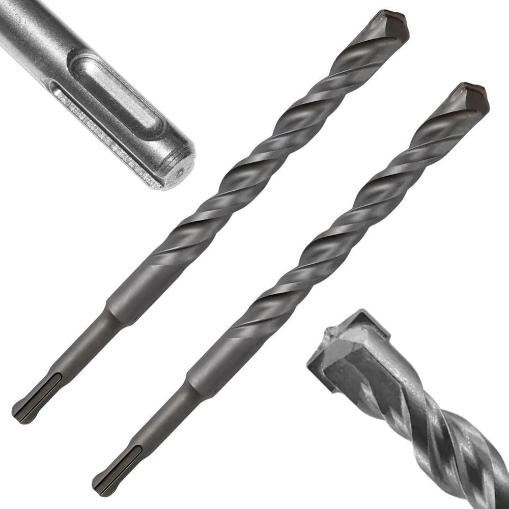 Broca Vídea Fura Parede Concreto 10Mm X 160Mm Sds Plus 02 Un