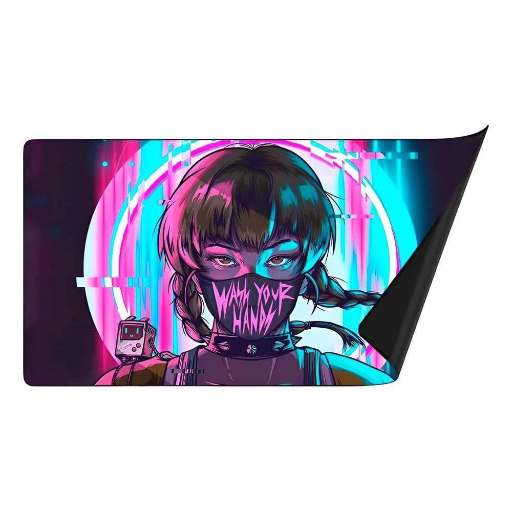Mousepad Gamer Profissional 90X40 Varias Estampa Cyberpunk 2