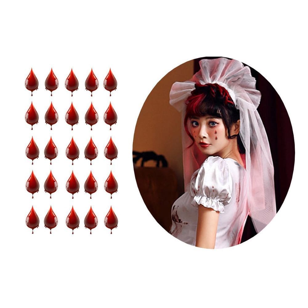 Tatuagem Temporária Lagrimas Sangue Maria Chorona Halloween