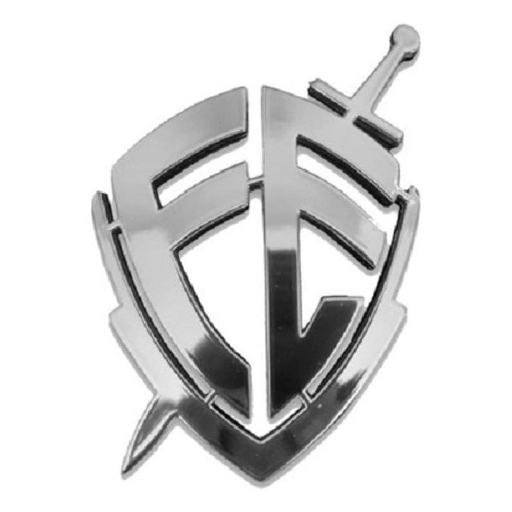 Adesivo Escudo Da Fe Resinado 12X10 Cm Cromado Re1 Fk