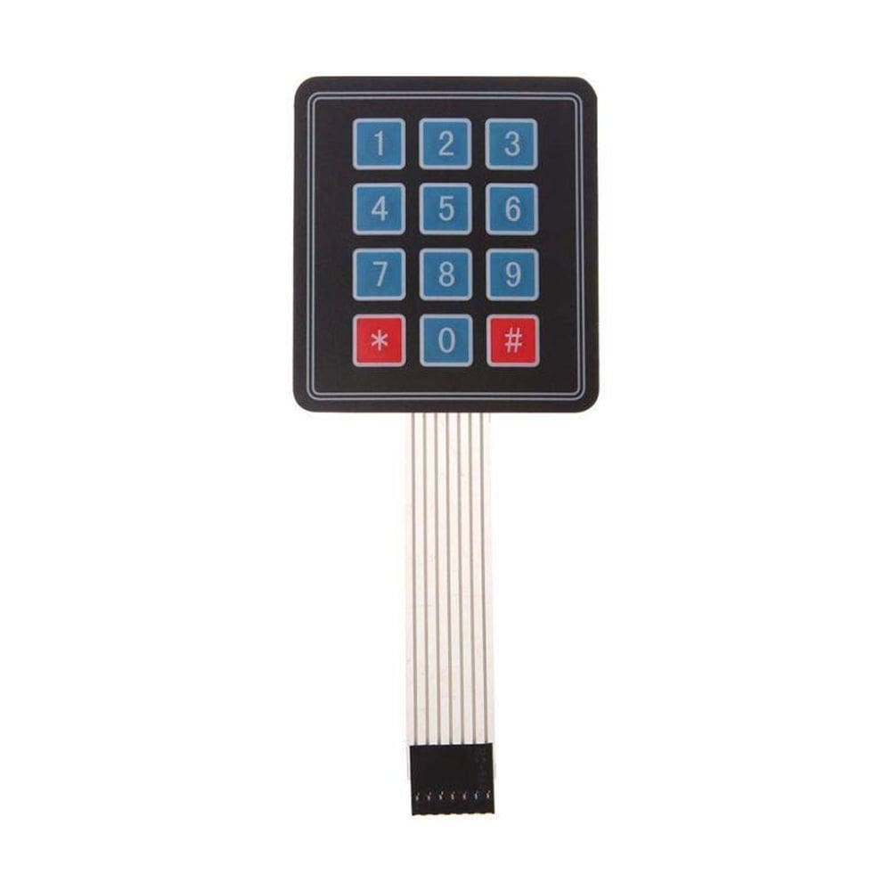 Teclado Membrana Matricial 4×3 12 Teclas Arduino Pic Avr
