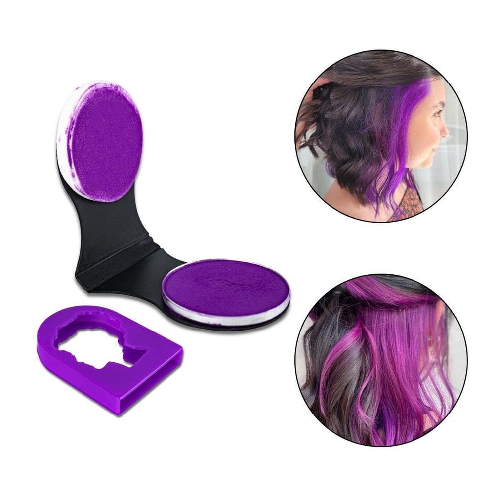 Pintura Tintura Temporária Giz Para Cabelo Cor Intensa Roxo