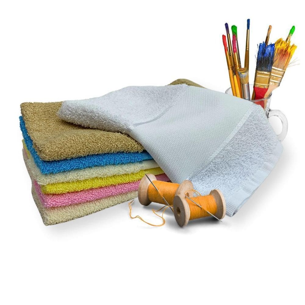 Kit 5 Lavabos Felpudas Para Bordar Ponto Russo