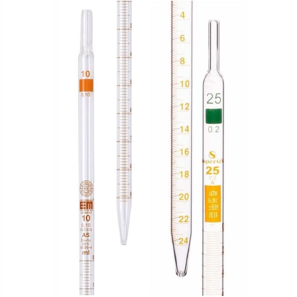 Pipeta Em Vidro Graduada Sorológica 25Ml 1 Unidade