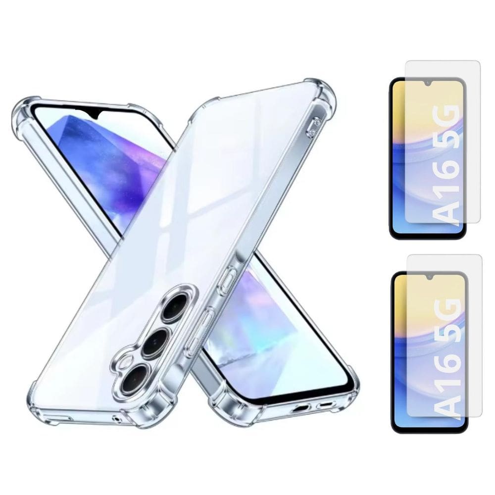 Capa Capinha Silicone + 2 Películas Vidro Para Samsung A16