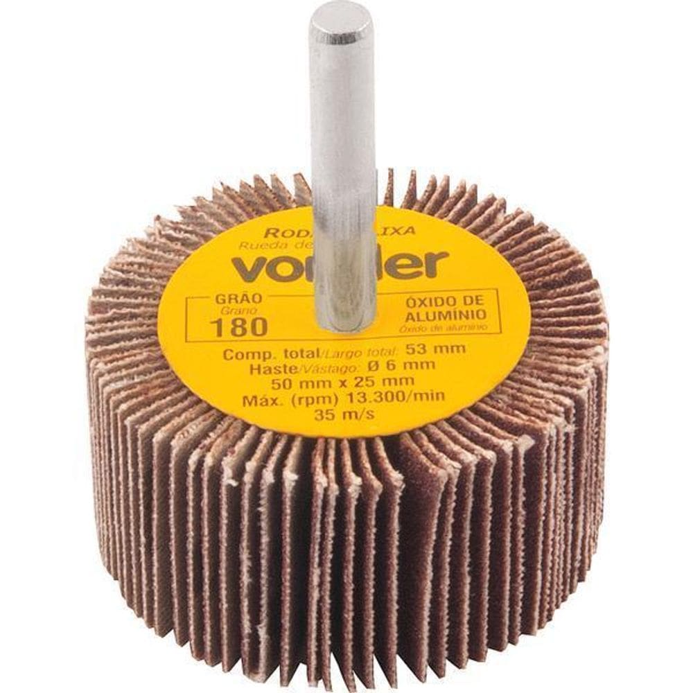 Roda De Lixa 50X25Mm Com Haste G180 Vonder