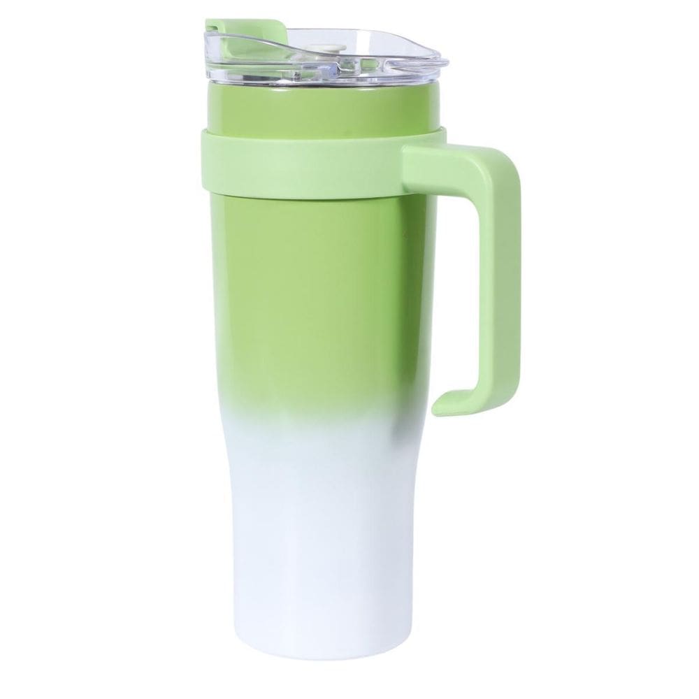 Copo Térmico Inóx Com Canudo E Tampa Grande 1200Ml 1.2Litros