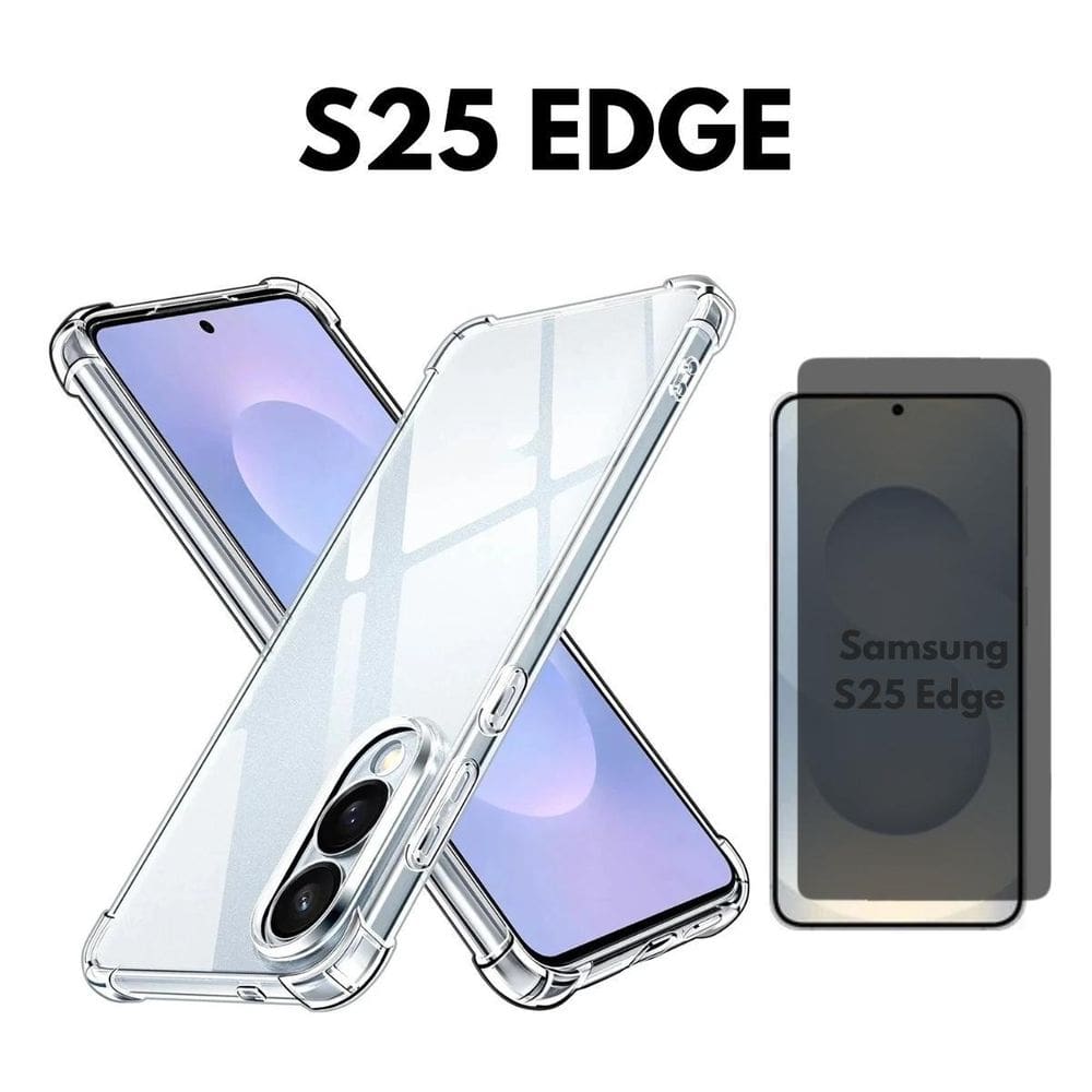 Capa Compatível Com Samsung S25 Edge + Pelíc. Gel Privativa