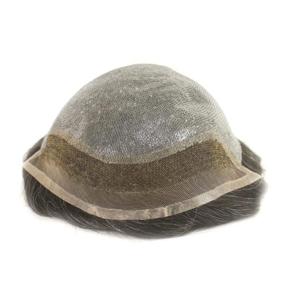 Prótese Capilar Cabelo Humano Hibrida Natural Bio Sh 1B