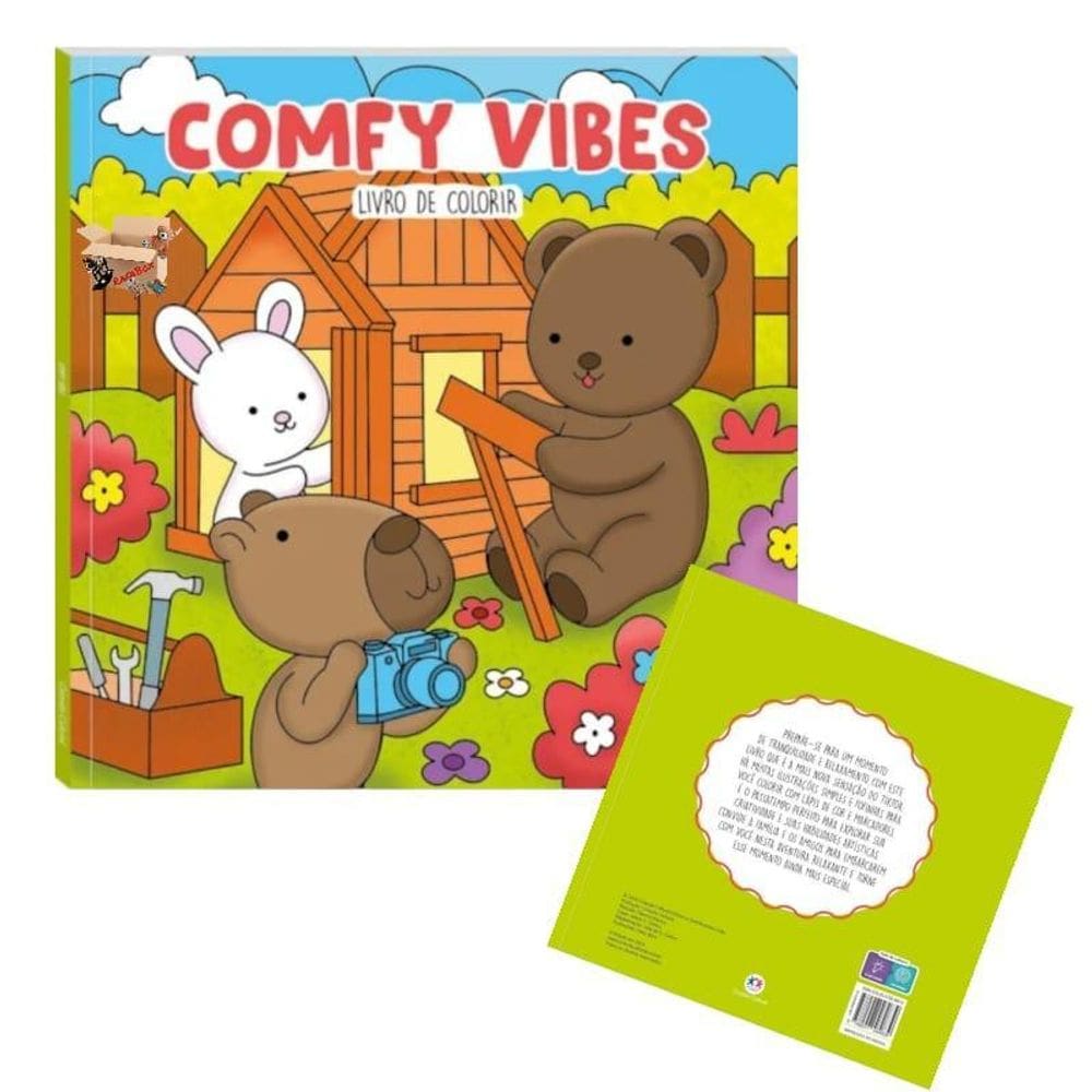 Livro Infantil Comfy & Cozy Books Para Colorir E Relaxar
