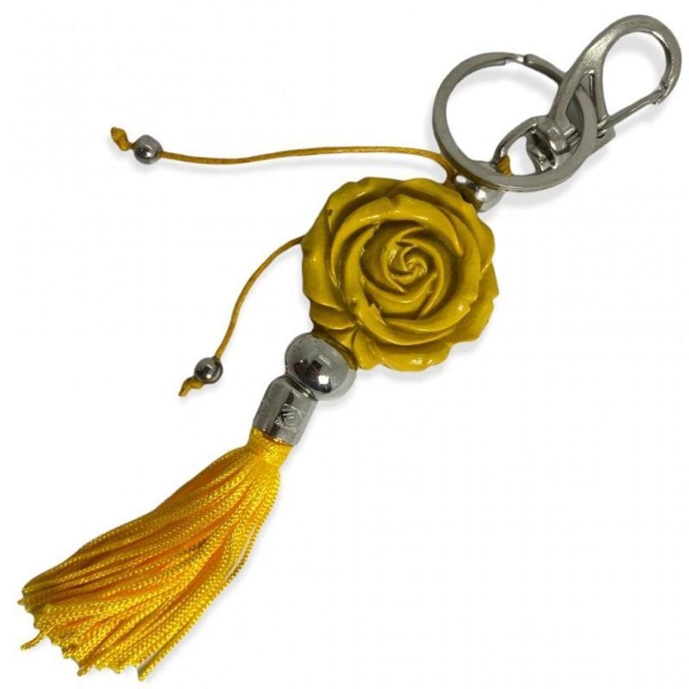 Chaveiro Rosa Orixás Em Murano 16 Cm Umbanda Candomblé