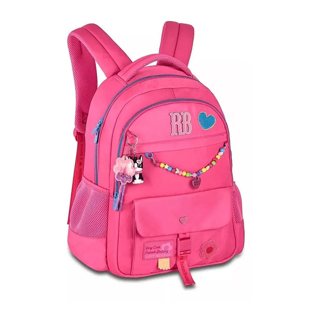 Mochila De Costas Rosa Rebecca Bonbon 17,5 Rb24595