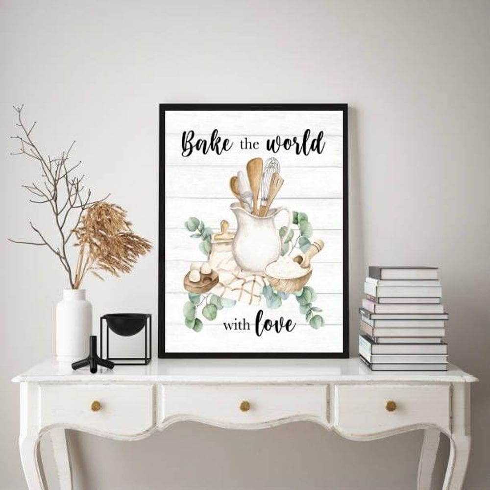 Quadro Cozinha Provençal - Confeitaria 24X18Cm