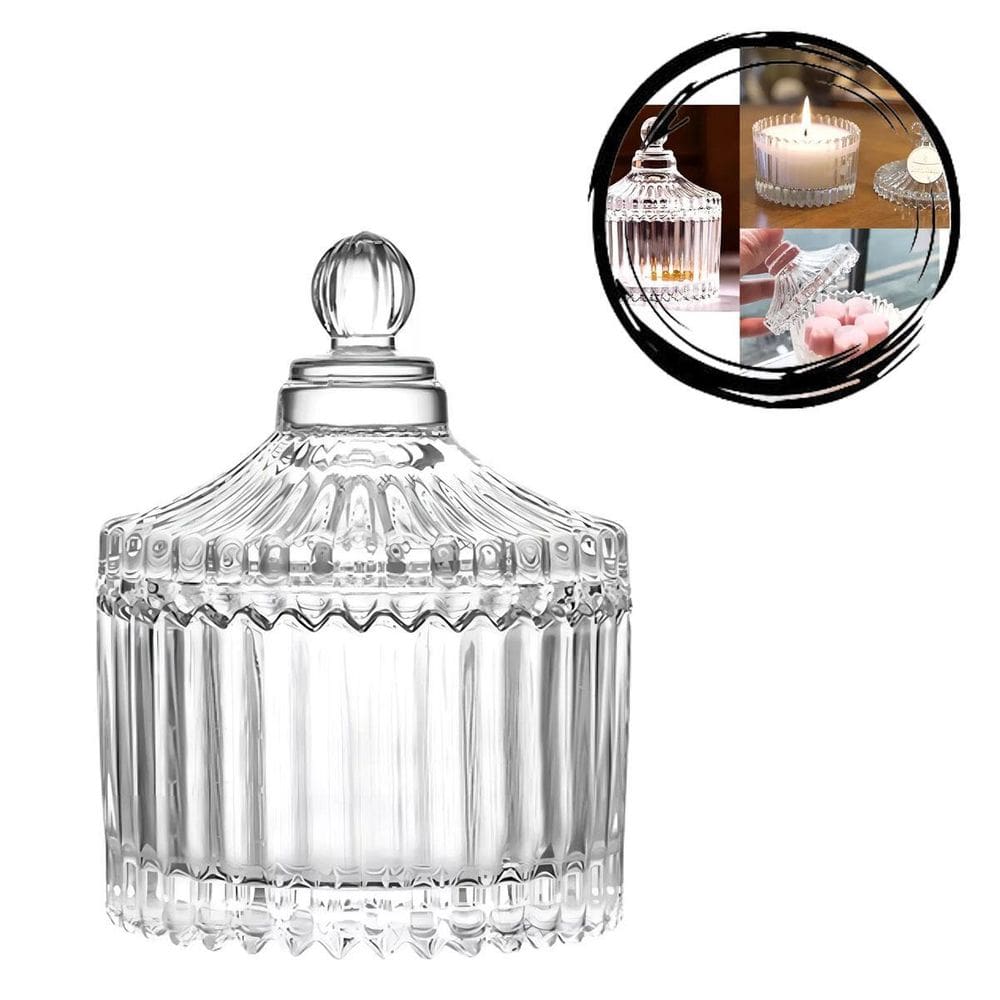 Bomboniere Potiche De Vidro Carrosel Cristal Lembrança 9,2Cm