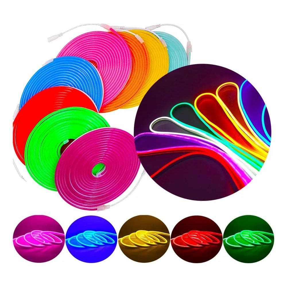 Fita Led Neon Flexível Alto Brilho Branco-Frio 12V