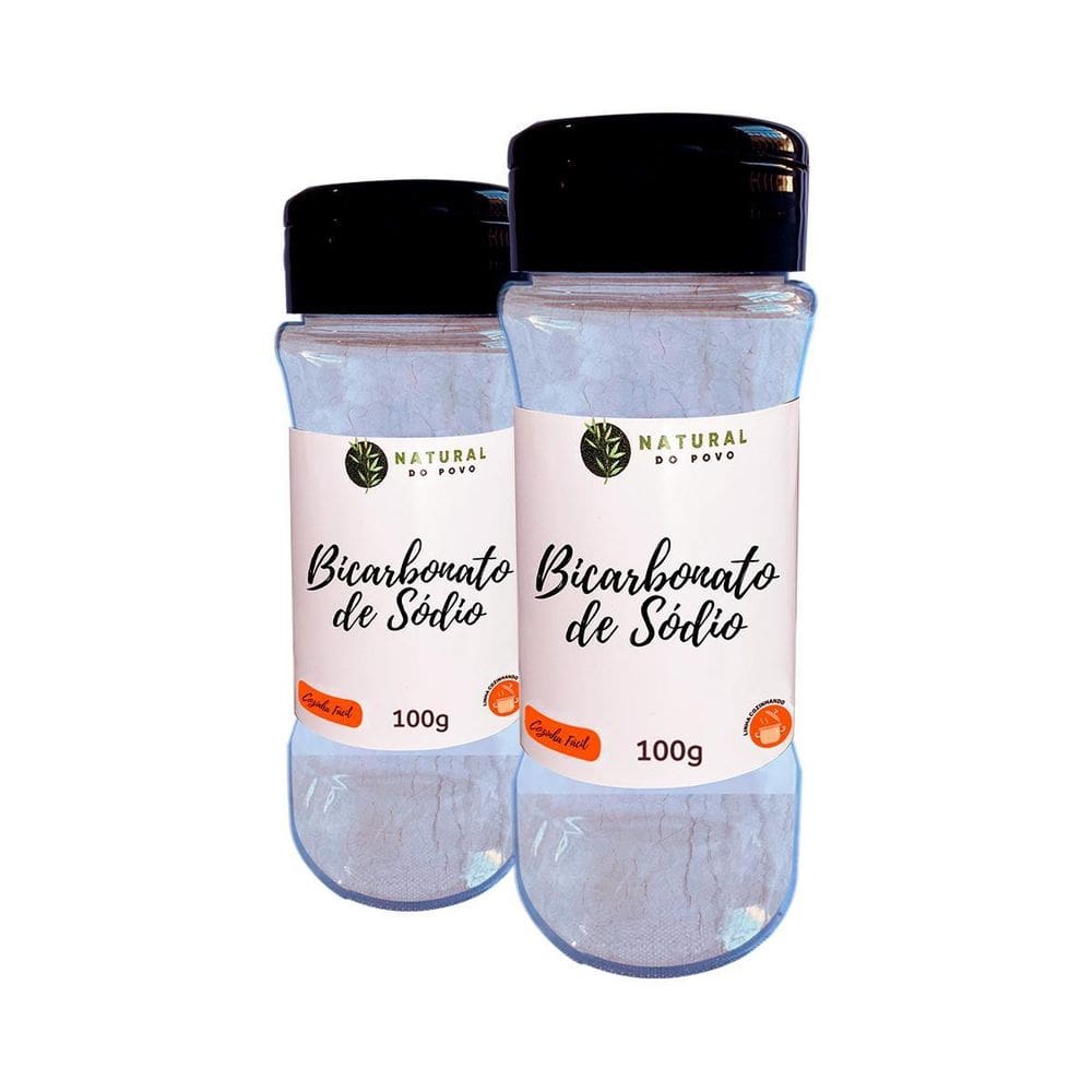 Bicarbonato De Sódio Kit 2 Premium Pote Com Dosador 80G