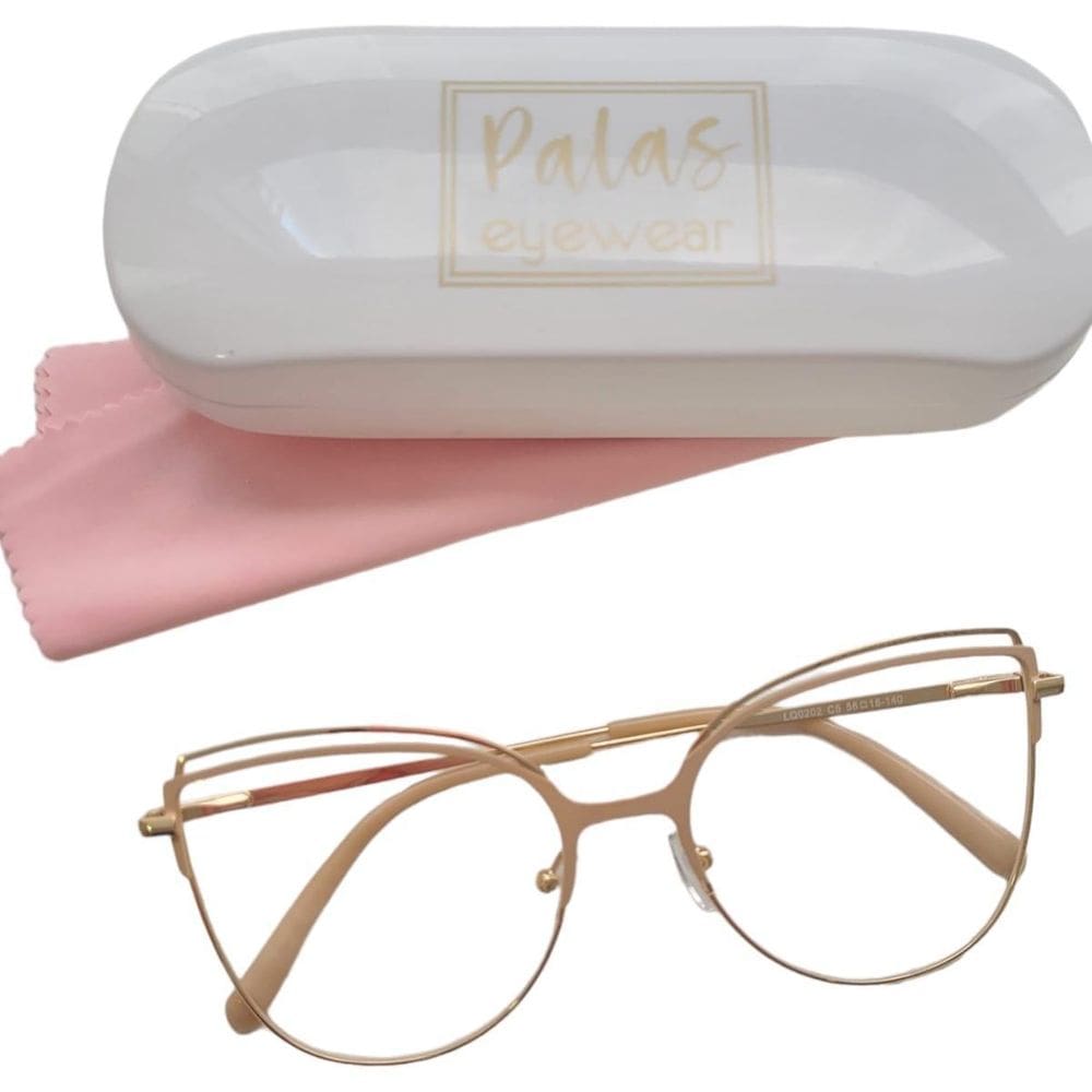 Armação Para Óculos Grau Feminino Gatinho Jane Nude