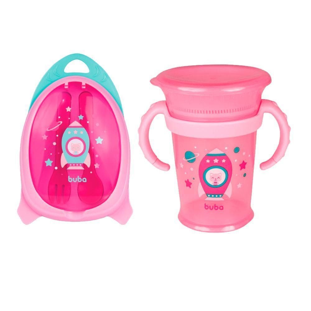 Kit Conjunto Refeição Infantil Introdução Alimentar Bebe