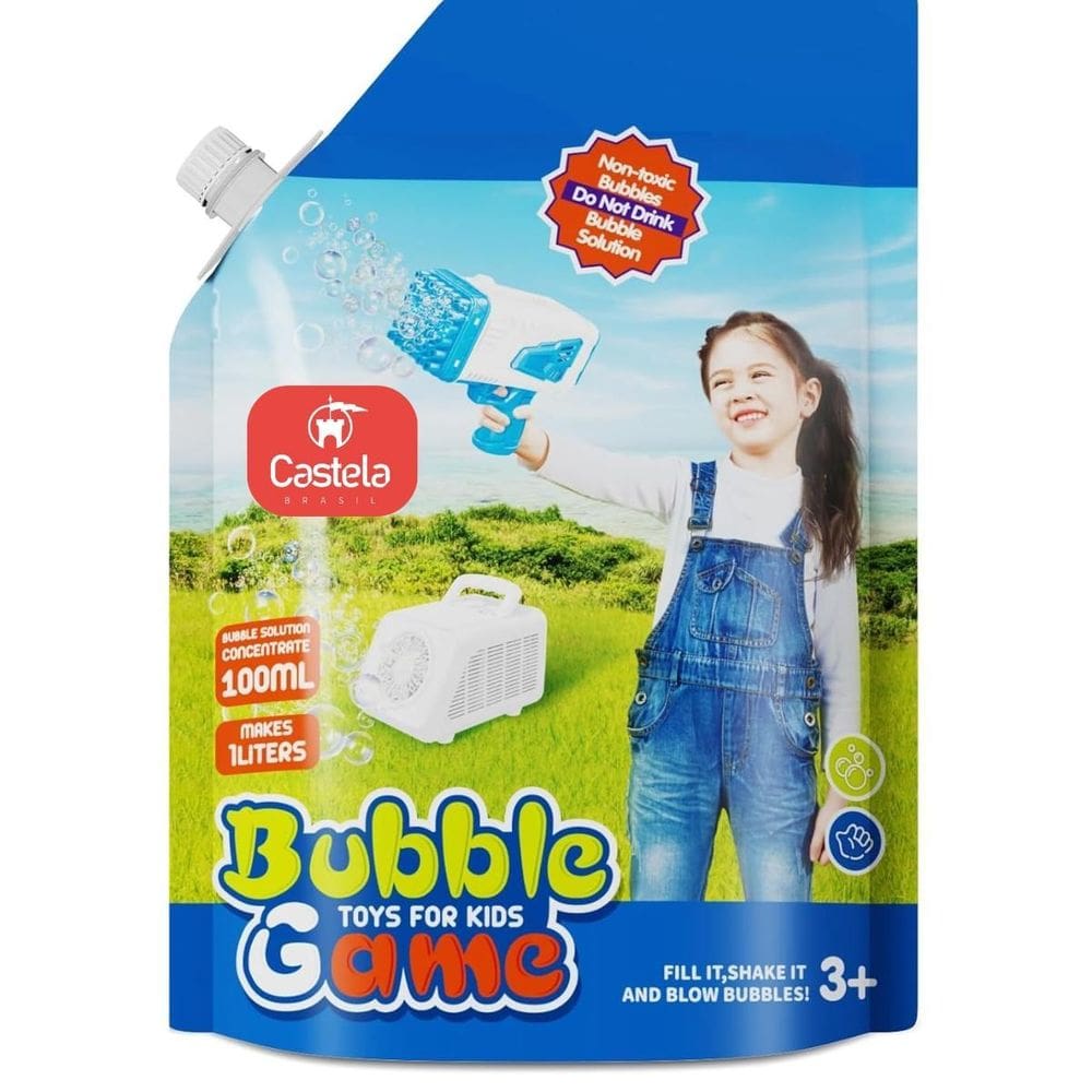 Refil Liquido Concentrado Bolha De Sabão 1 Litro - Castela