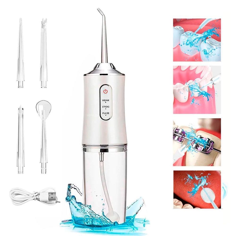 Limpador Bucal Recarregável Portátil Limpeza Profunda Dentes