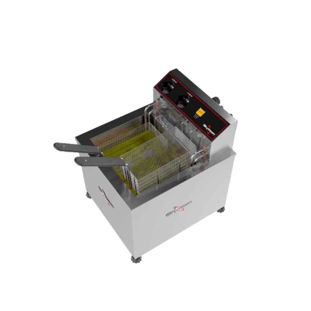 Fritadeira Elétrica de Mesa FZM8 Zona Fria 15L Inox 220V/50-60 Hz Skymsen