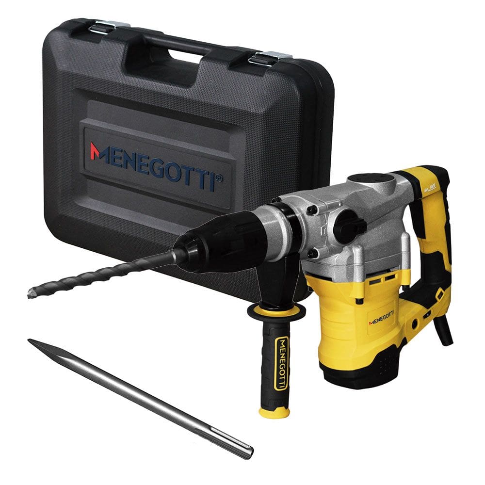 Martelete Perfurador Rompedor 8kg 10J 1600W MMR1600 SDSMAX Menegotti 220V