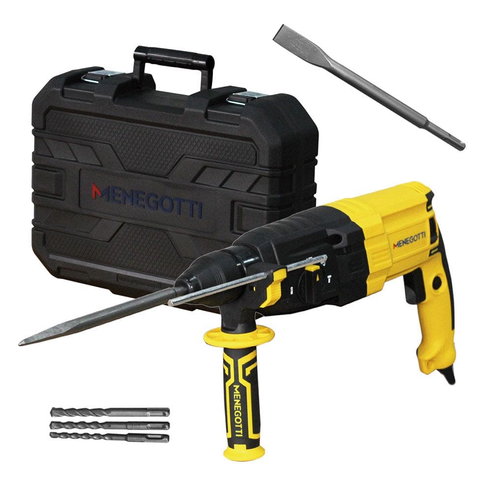Martelete Perfurador Rompedor 3KG 3J 800W MMR800 Plus Menegotti 220V