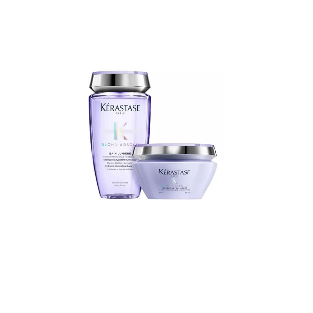 Kit Kérastase Blond Absolu Shamp Lumiére+ Masque Ultraviolet
