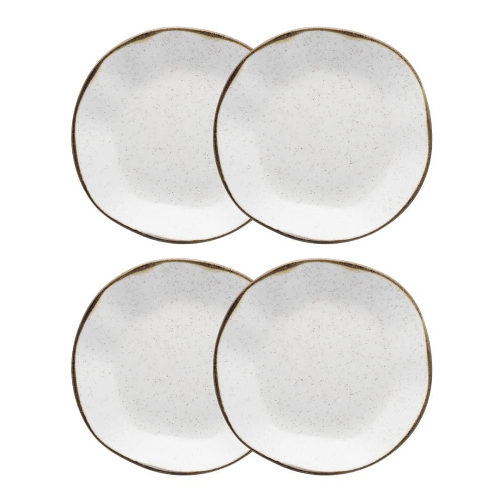 Conjunto 4 Pratos Fundo 22,5 cm Ryo Maresia Porcelana Oxford