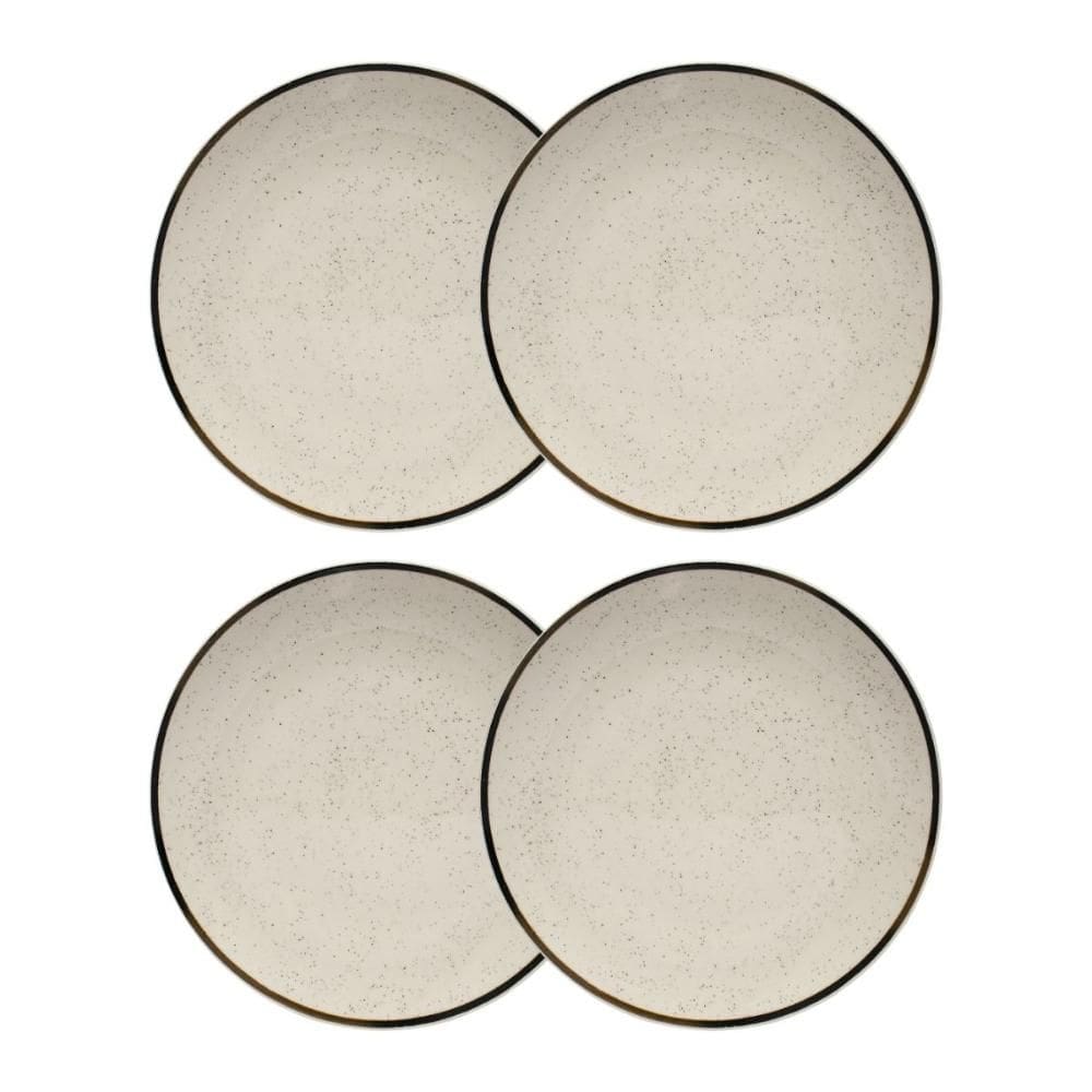 Conjunto 4 Pratos Rasos 26cm Brisa Cerâmica Oxford