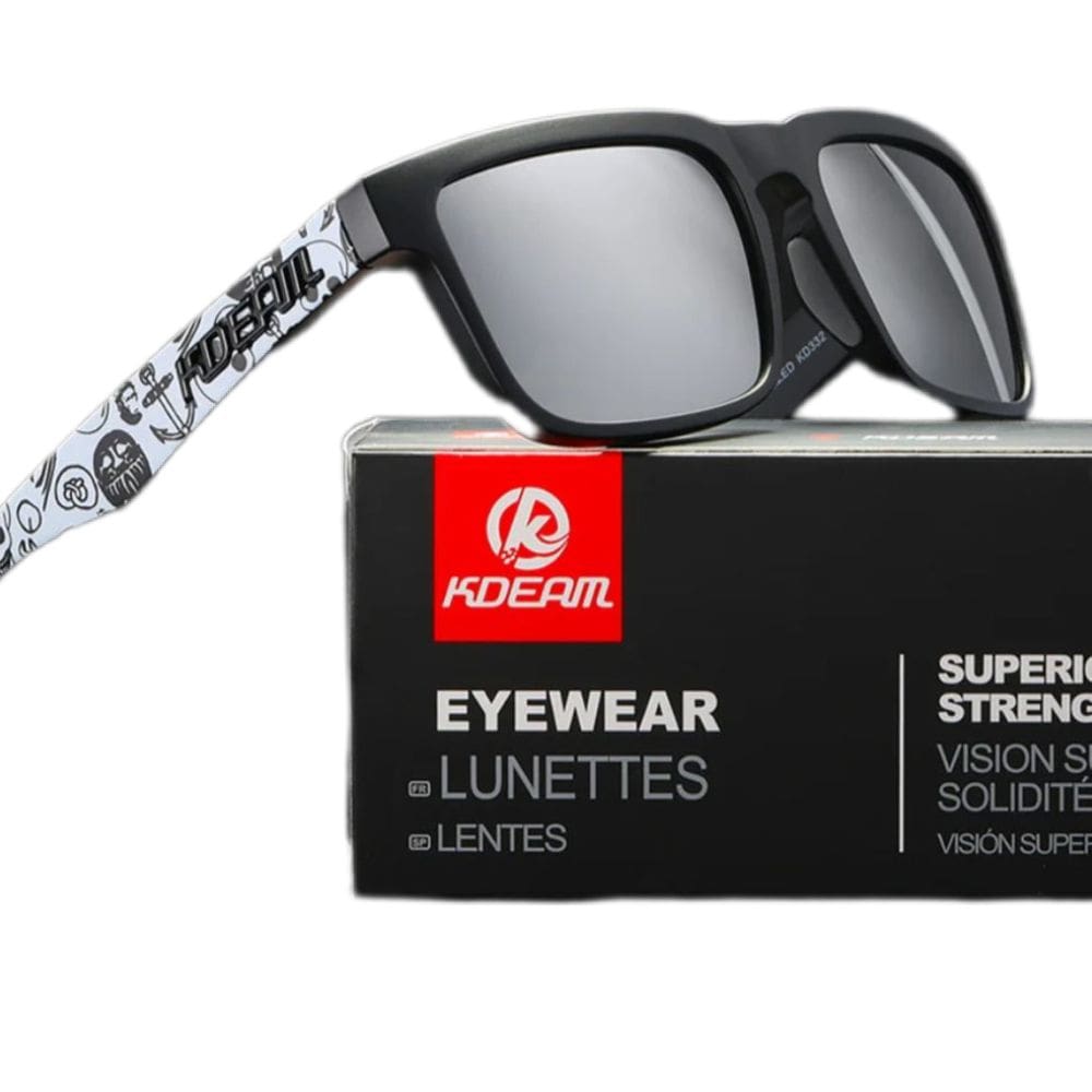 Óculos De Sol Esportivo Polarizado Kdeam C4 Mirrored Silver